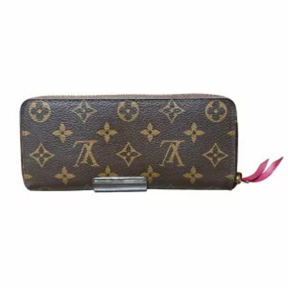 Louis Vuitton Clemence Long Monogram Wallet Portefeuille Brown